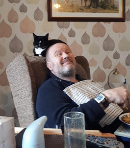 Client sitting relaxing