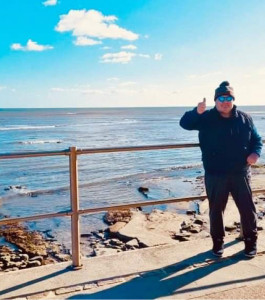 Client at the seaside